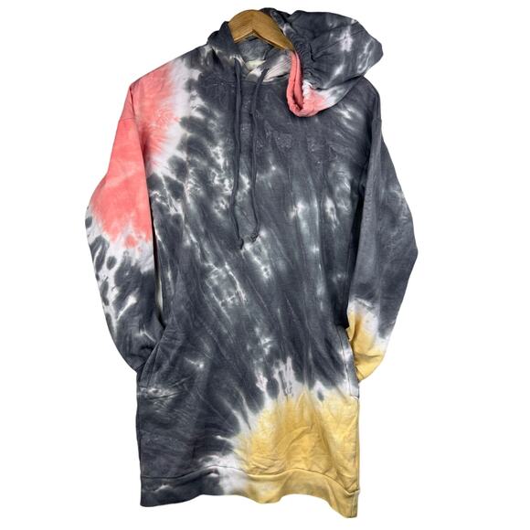 No Comment‎ Tie-Dye Hoodie Dress- Size Medium - Picture 1 of 14